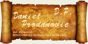 Daniel Prodanović vizit kartica
